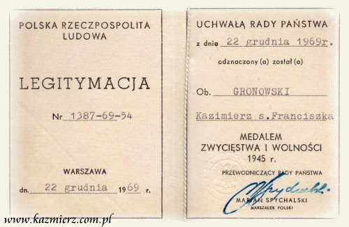 Medal Zwycięstwa i Wolności 1945 r